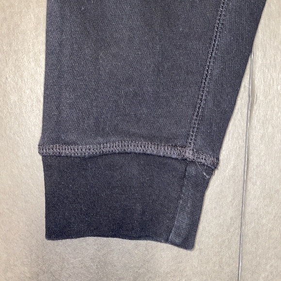 Lane Seven Medium Black Bleach Dye Half Drawstring Sweatpants - Picture 6 of 9